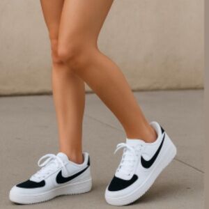 Nike Air Force One custom limited edition Black and White Sneakers size 7.5